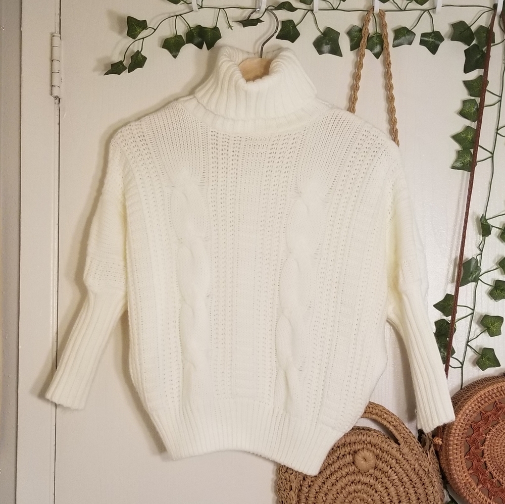 High neck sweater